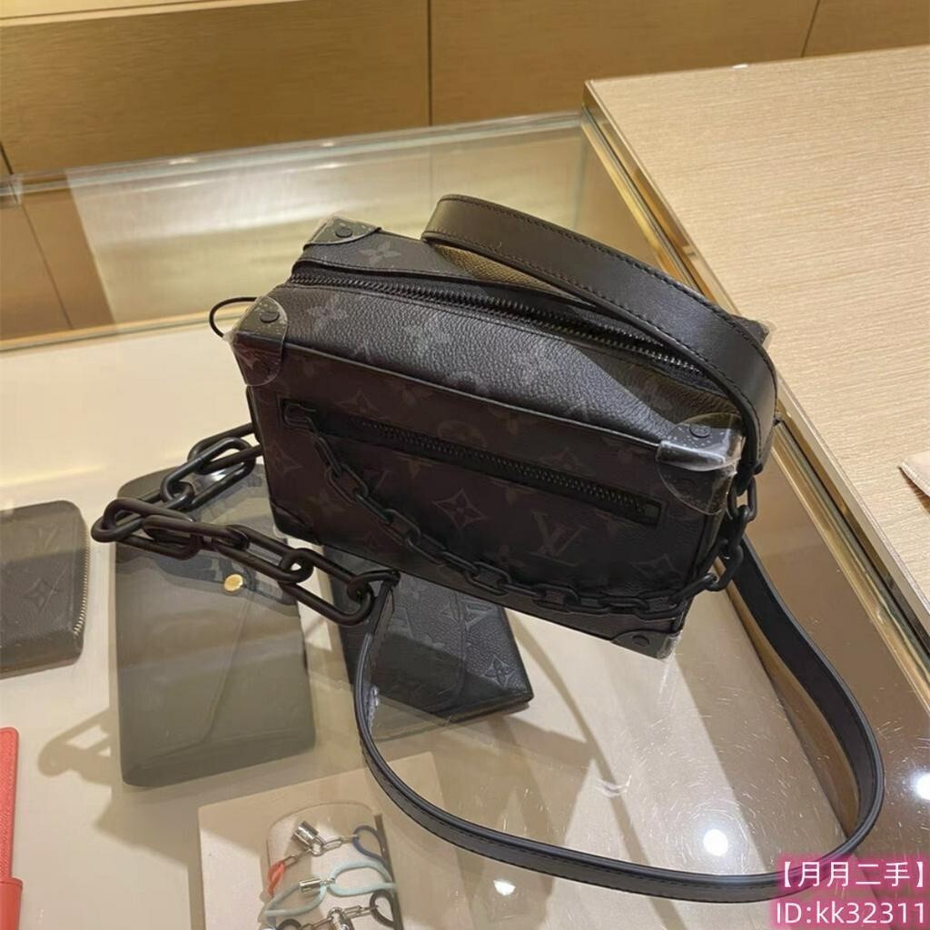 【二手】LV 路易威登 MINI SOFT TRUNK 單肩包 小方包 鏈條手袋 手拿包 斜挎包 M44735