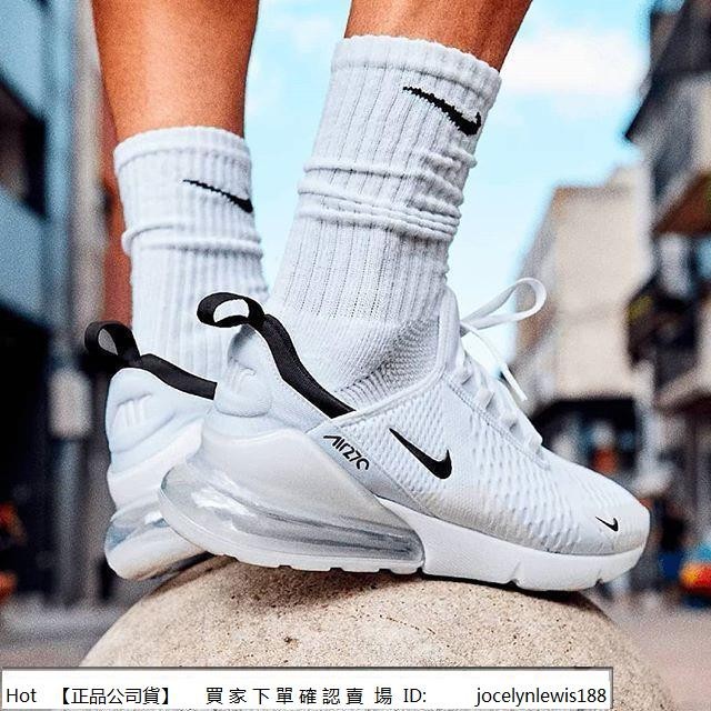 【Hot】 Nike Air Max 270 白灰黑 全白 黑勾 灰底 氣墊 慢跑鞋 運動鞋 AH8050-100