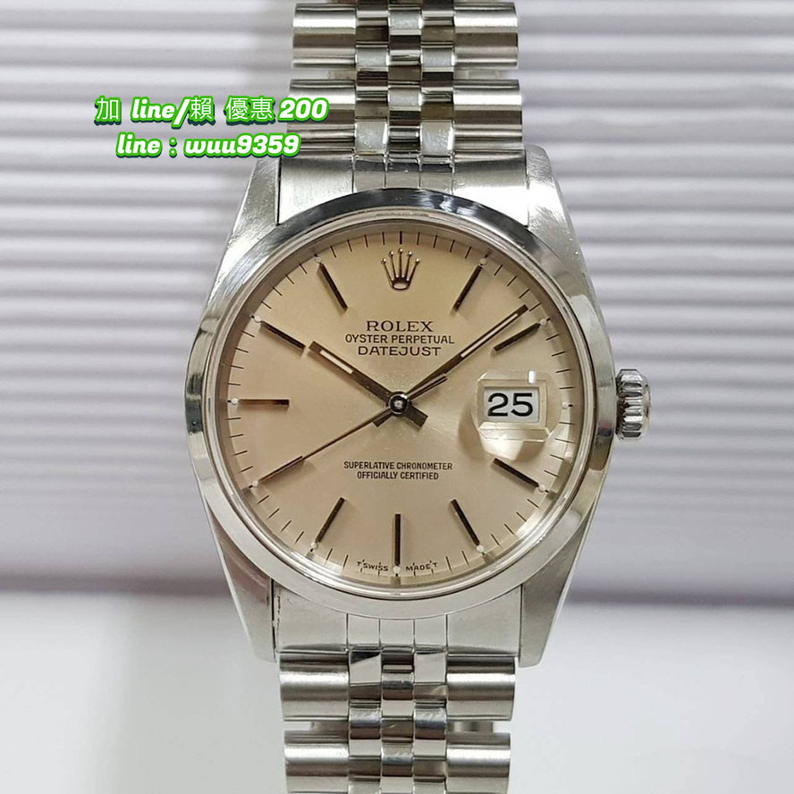 Rolex 勞力士 蠔式 16200 盒單 錶徑36mm 自動機芯 條丁面盤 精鋼材質