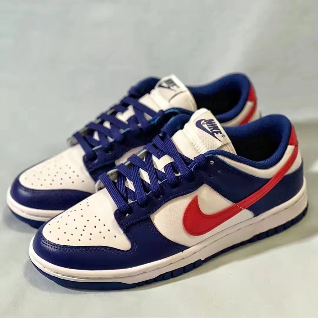 免運Nike Dunk Low USA 白藍紅 多拉A夢 經典 復古 低筒休閒板鞋 DD1503-119