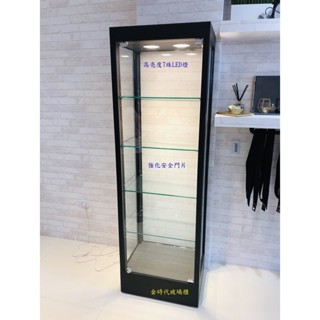 強化門片+高亮度LED展示櫃.模型櫃.公仔展示櫃.手機櫃.眼鏡櫃.樂高櫃.樣品櫃.小型玻璃櫃.展示櫃.金時代玻璃櫃..