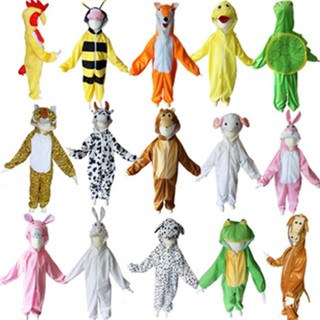 🔥舞蹈用品🔥六一兒童動物演出 服裝幼稚園 錶演卡通服飾鴨子老虎小白兔連體衣 服 GLFB