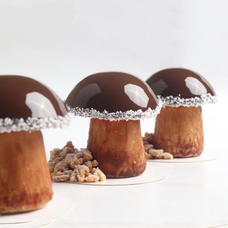 模具廠家 蘑菇慕斯蛋糕模具 DIY圓柱巧克力半圓球法式甜品翻糖模具 烘焙模具 矽膠模具