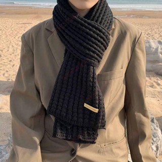 新竹免運♕圍巾男冬季高檔潮時尚 年輕人男士保暖針織毛線 男生禮物圍脖百搭女