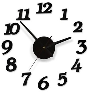 新品特惠🔥木制DIY自貼掛鐘靜音家用鐘錶大時鐘牆貼表亞克力藝術鐘時尚鐘錶