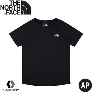 【The North Face 女 透氣排汗短袖T恤 AP《黑》】8825/吸濕排汗短袖/短T/排汗衣/休閒短袖