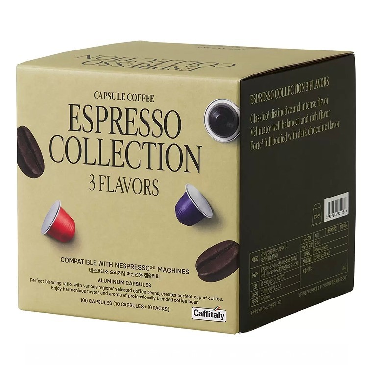 Caffitaly 咖啡膠囊組 適用Nespresso咖啡機 內含3種風味 100 [COSCO代購4] D139644