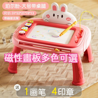 臺灣出貨︱兒童玩具1-2-3-6歲 超大磁性畫板 彩色 家用 幼兒磁性寫字板 寶寶塗鴉板 磁力畫畫板 可擦寫 兒童畫板