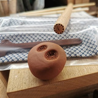 🔥手工學習 日本和果子製作工具 櫻蕊棒櫻花花心菊花心棒雙頭壓棒三角棒 diy手作臺灣出貨🧡