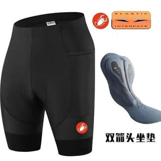 運動褲 涼感運動褲 自行車褲 單車內褲 騎行內褲 蠍子castelli雙箭頭坐墊騎行褲自行車背帶褲男女山地車公路車短褲