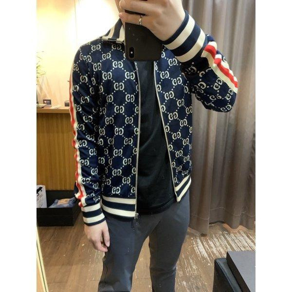 二手Limit 精品Gucci 經典 滿版 設計 男生 必備 不退流行 立領 外套