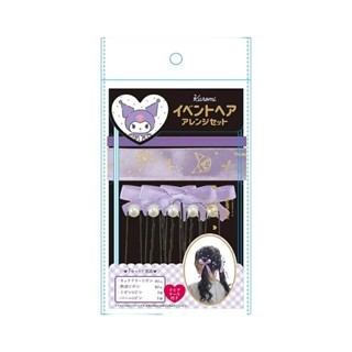 【現貨】小禮堂 Sanrio 三麗鷗 酷洛米 緞帶髮飾組 (緞帶款)