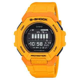 CASIO卡西歐G-SHOCK GBD-300-9 G-SQUAD藍芽多功能訓練錶 澄 47.4mm