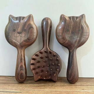 ⚡在臺出⚡正品高顔值按摩梳家用頭皮頭部經絡按摩氣墊女士專用保健梳 護髮保健梳子 檀木經絡梳 頭部經絡梳 頭皮按摩梳 u