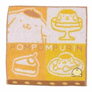 【現貨】小禮堂 Sanrio 三麗鷗 布丁狗 棉質小方巾 25x25cm (四格款)