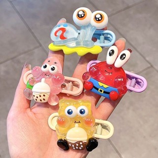 🎈蝦皮精選🎈 海綿寶寶飾品 寶寶髮夾 可愛塗鴉 髮夾 套組 兒童髮飾 寶寶髮飾 髮夾頭飾 兒童髮夾 女童髮夾