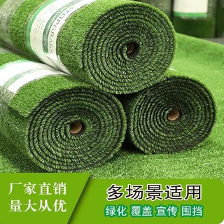 人造模擬草坪戶外假塑膠草皮庭院陽臺裝飾人工圍擋幼兒園草坪地毯-綜合店