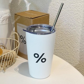 特惠Arabica%阿拉比卡咖啡杯不銹鋼保溫杯隨行隨手杯帶蓋直飲車載水杯