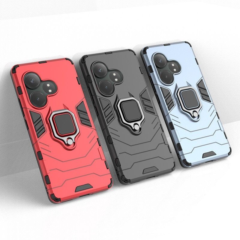 Realme 手機殼 防摔殼鎧甲黑豹Realme真我GT指環支架Neo6手機殻Neo6SE車載磁吸軟防摔套