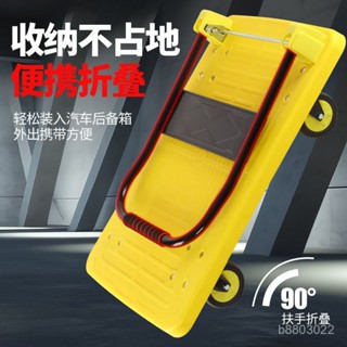 免運【可開發票】平闆小推車靜音可折疊新款便攜式家用戶外手推車折疊式輕便手推車