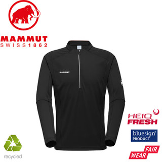 【MAMMUT 長毛象 男 Aenergy FL Half Zip Longsleeve《黑》】1016-01330