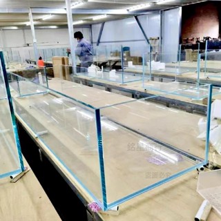 金晶玻璃超白魚缸80 草缸水族箱客廳造景大中型長方形水草烏龜缸 阿星優選