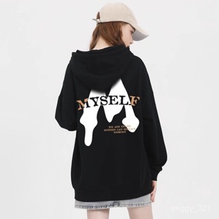 臺灣出貨 女生衣服 帽T連帽衛衣美式 大學T男女生同款韓版大呎碼 oversize 刷毛 長袖上衣M1307A