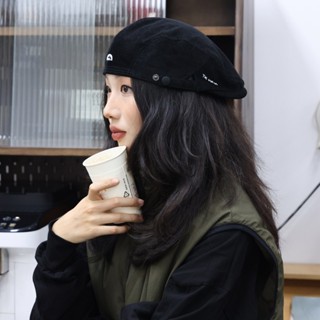 秋冬反戴貝雷帽子 顯臉小可調節前進帽 男女生畵家帽 小偷帽 燈芯絨貝雷帽