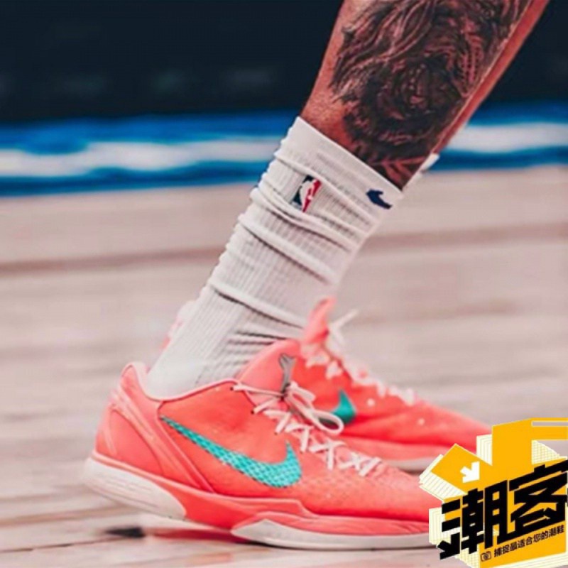 韓國代購NK Kobe 6 Protro PE 莫蘭特上腳 粉色 騷粉 ZK6 科比6代 男子實戰籃球鞋
