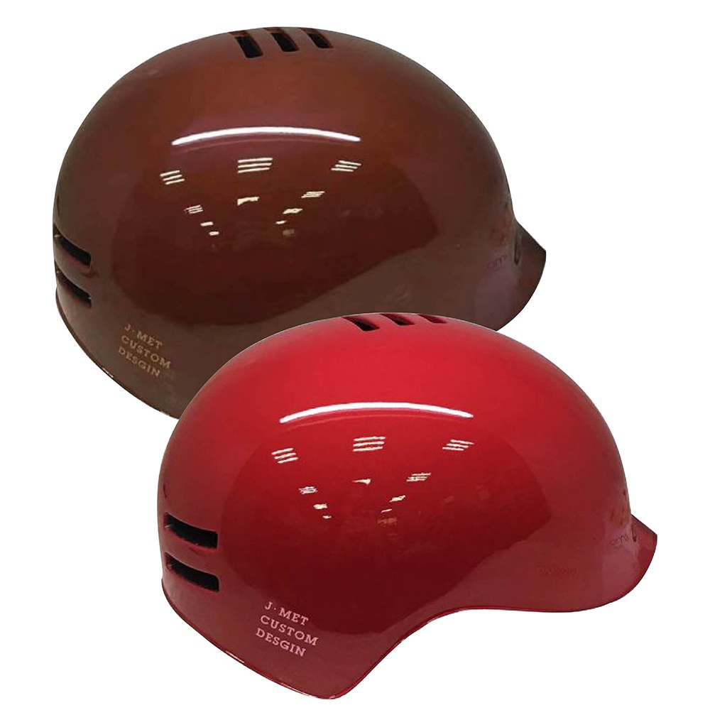 日本 iimo 新款兒童安全帽系列(紅色/棕色)