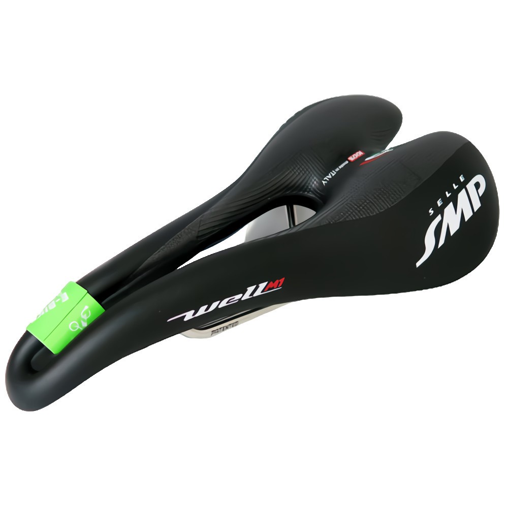 SELLE SMP義大利 WELL系列M1(Large)舒適登山公路型自行車座墊-黑-崇越單車