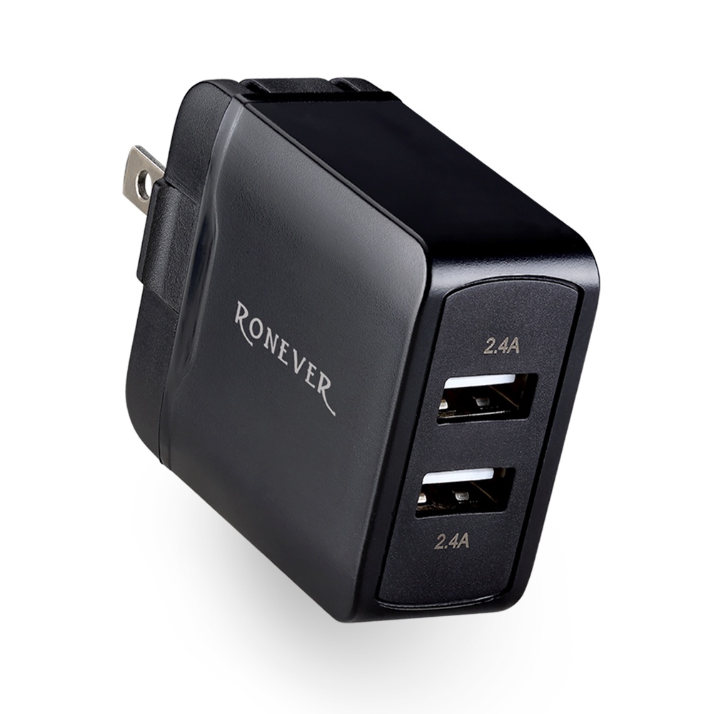 [向聯科技] 2.4A USB 雙孔電源供應器Ronever