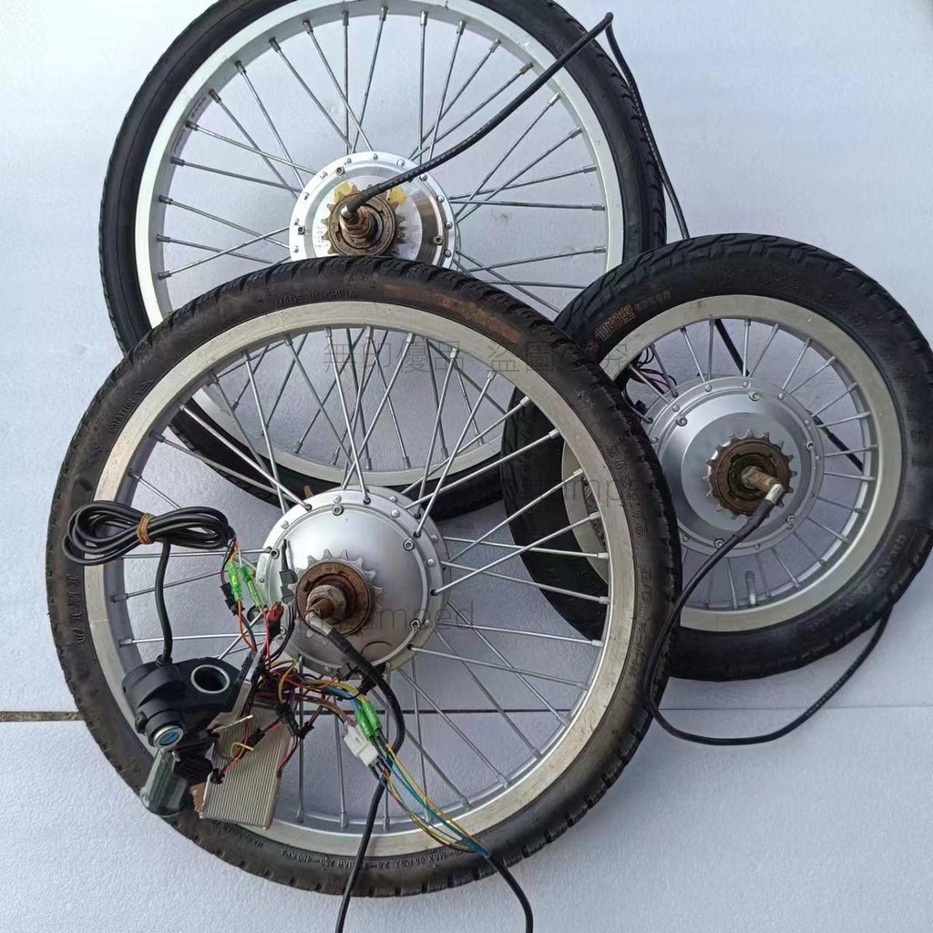 48伏電動自行車電機20寸22馬達帶輪轂圈36V改裝配件16寸18寸240W