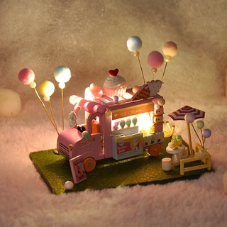 MOOPSdiy手工小屋拼裝模型兒童玩具創意迷你小房子生日禮物送男女生