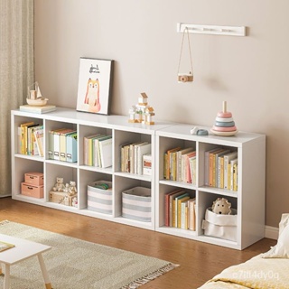 多層簡易書櫃 書架 矮櫃簡約多功能書櫃 簡易書架 置物架 落地客廳櫃子 置物櫃 收納櫃