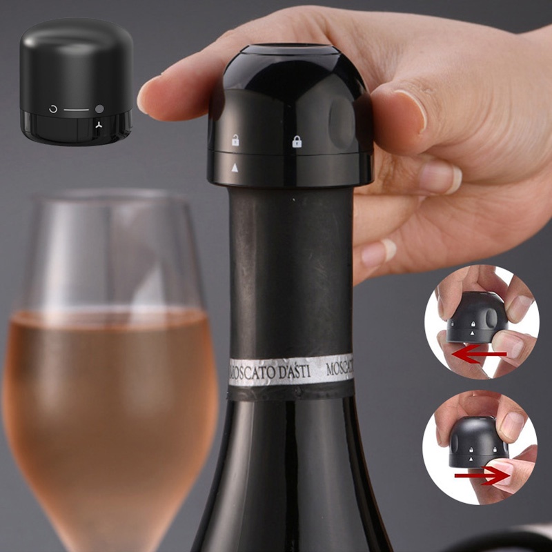 ABS Red Wine Bottle Cap Stopper Vacuum Sealer Wine Stopper F