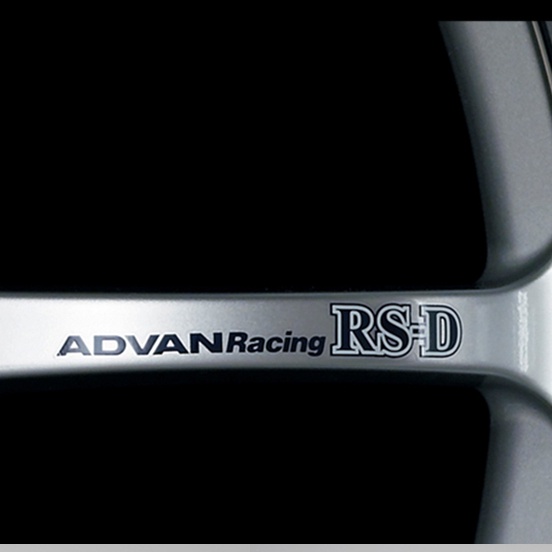 易車族 適用於ADVAN Racing RS-D車貼紙RSD輪轂貼汽車胎鈴改裝修覆車貼花