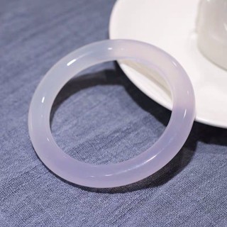【✨新品熱賣✨】大促好貨馬達加斯加高冰冰種玉髓圓條手鐲 瑪瑙飄新款鐲子飾品