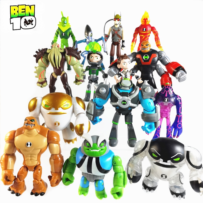 現貨 正版散貨BEN10少年駭客快閃之星關節可動模型擺件人偶手辦男玩具