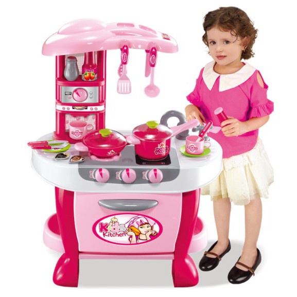 兒童 觸摸感應廚具台 廚房遊戲 大型 廚具組 餐具 玩具 扮家家酒【CF130223】