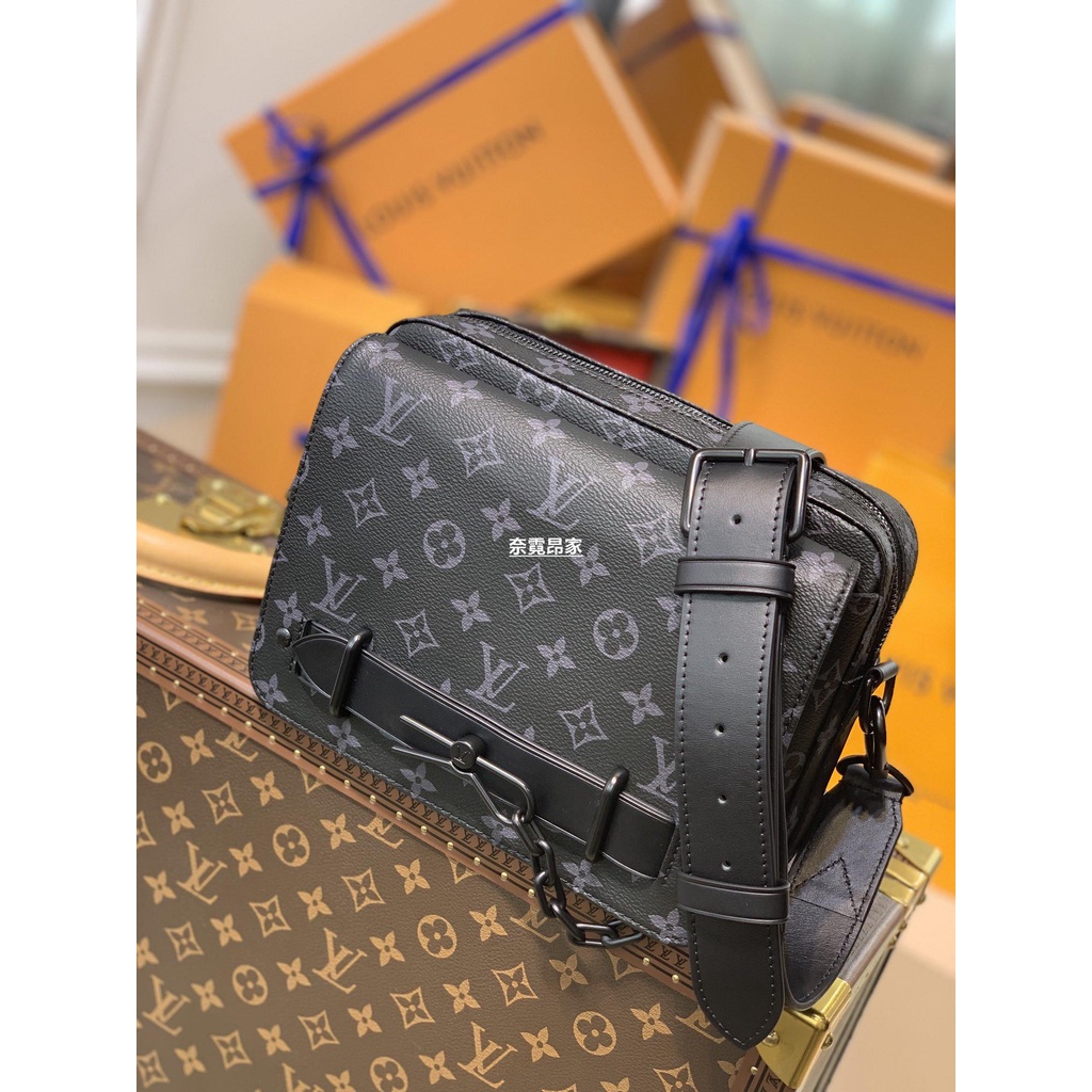 二手Louis Vuitton LV Steamer Messenger bag M45585黑花