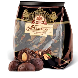 ✨精品优选✨多從口味 巧克力 俄罗斯巧克力进口松露整颗杏仁夹心黑巧克力球送女友礼物零食糖果