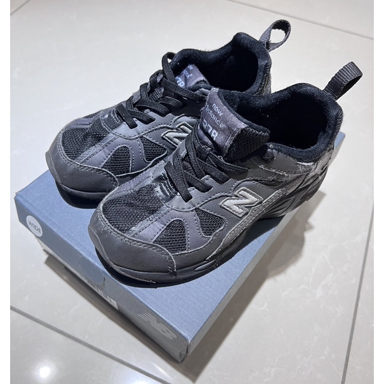 (二手)New Balance 878 全黑 17.5cm