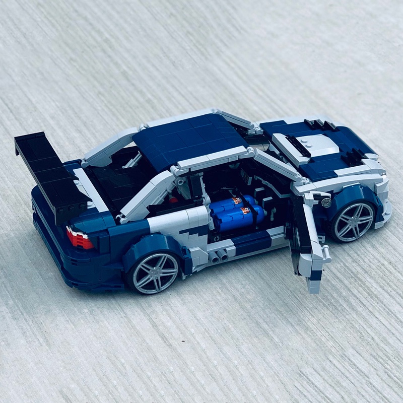 汽車積木 MOC寶馬益智拼裝汽車積木極品飛車玩具59003 E46 M3 GTR跑車賽車