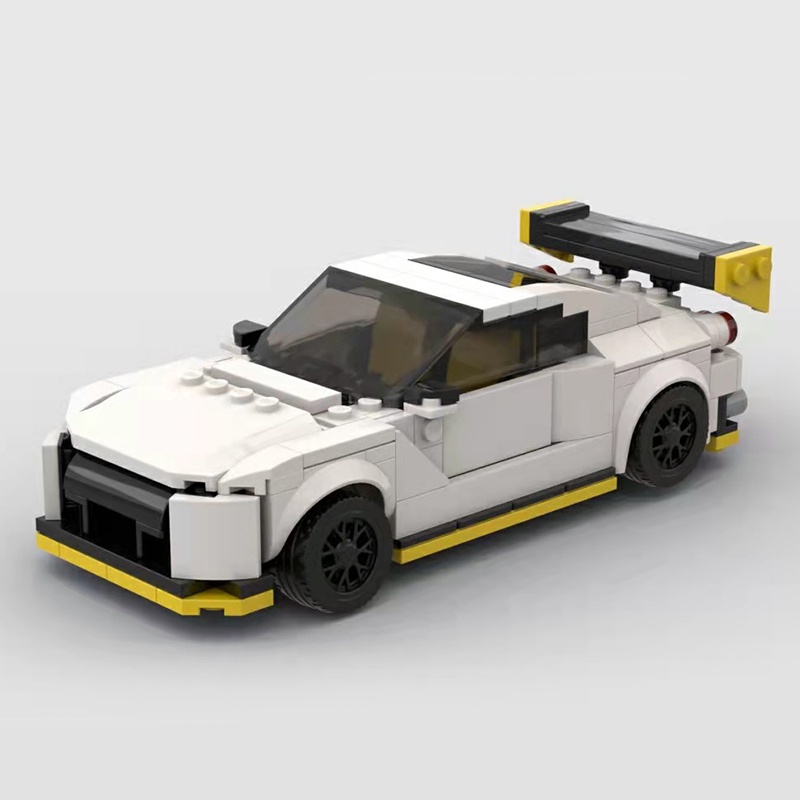 汽車積木 FUTURE MOC益智拼裝國產積木玩具套裝禮物 日產尼桑GTR跑車賽車