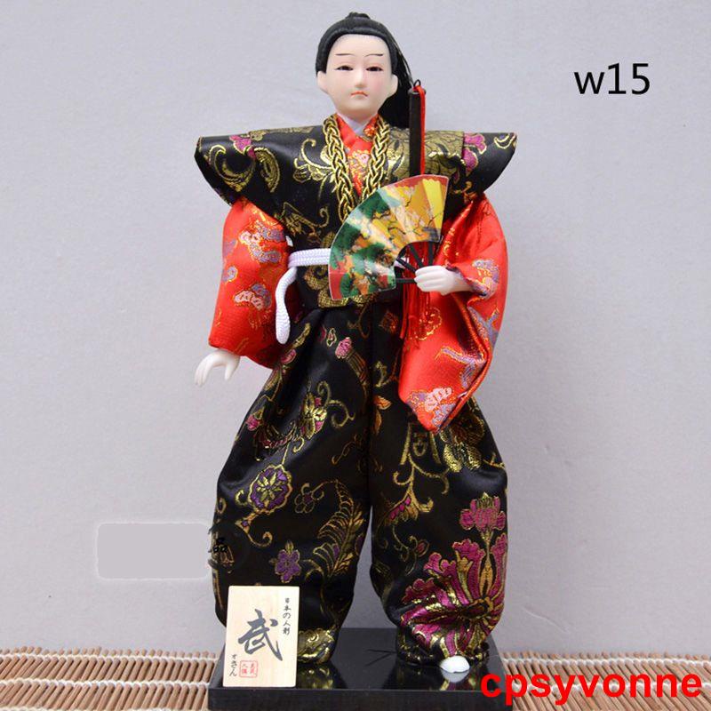 &amp;*特惠##夯品推薦#日本武士忍者娃娃30CM絹布人偶公仔日式裝飾擺件特色手工藝禮品
