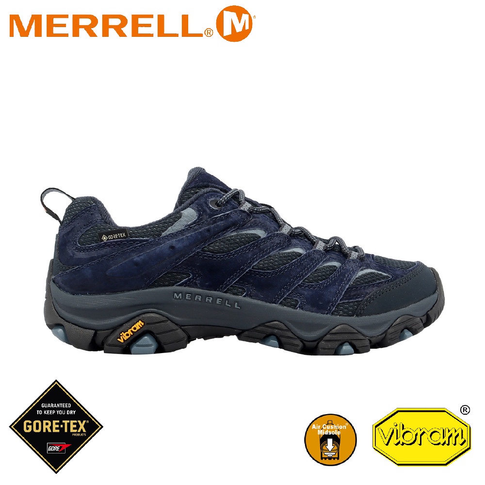 【MERRELL 美國 男 MOAB 3 GORE-TEX防水登山鞋《深藍》】 ML037749/越野鞋/戶外鞋