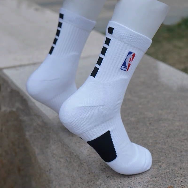 NBA精英訓練比賽籃球襪精英防滑耐磨中長筒毛巾底防臭吸汗