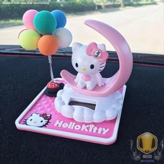 可愛❣️太陽能搖頭kt貓車用裝飾品 哆啦A夢 凱蒂貓卡通車用擺件裝飾配件 汽車中控臺飾品大全