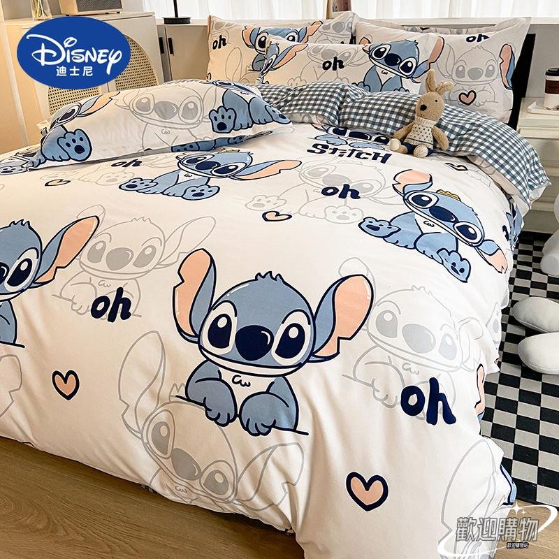 💥水洗棉床包組【迪士尼正品】奇奇蒂蒂雙人床包組 草莓熊床包 5尺床包組 玩具總動員雙人加大床罩 迪士尼雙人床包💥